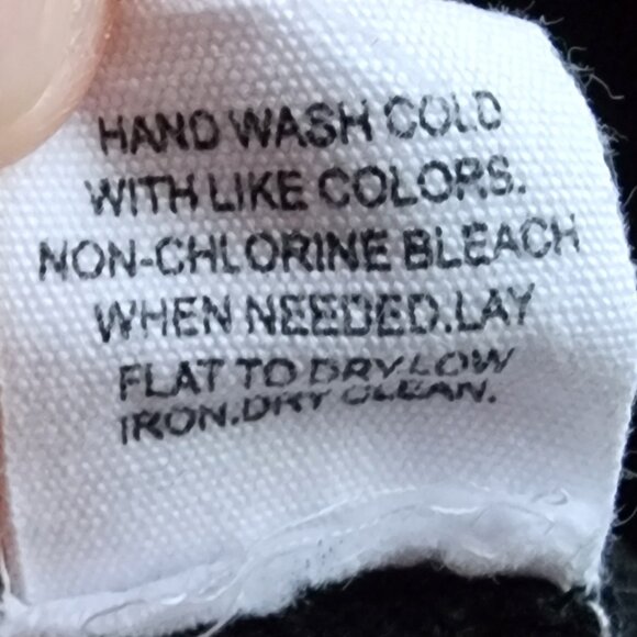 brit.ny Black Stars Hearts Scoop Neck Sweater Size Large - Picture 10 of 14